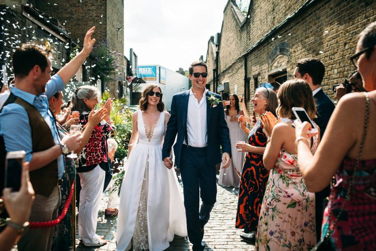 Vintage Mustangs and Minimal Cool Wedding in Hackney